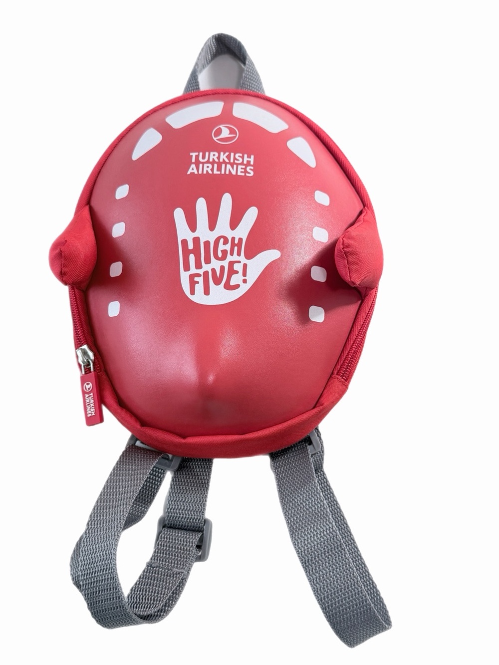 TURKISH AIRLINES "HIGH FIVE" KIDS Club Red Airplane Mini Backpack Bag Only